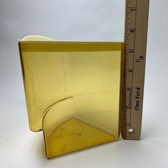 Vintage Rubbermaid Wedge Triangle Amber Canister 5 pc Set JB1-2441 Retro - Picture 8 of 8